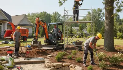Bellevue, NE tree service team providing landscaping and arbor care for local properties