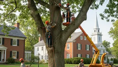 Tree service crew in Bellevue, NE providing professional tree care and removal services