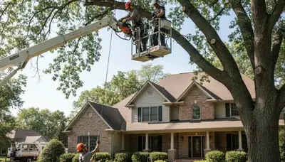 Tree service crew serving Bellevue, NE with professional tree care and removal expertise