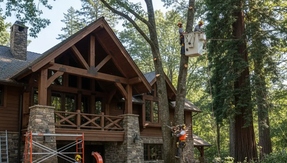 Tree service crew in Bellevue, NE providing professional tree care and removal services