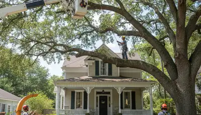 Tree service crew in Bellevue, NE providing professional tree trimming and removal services