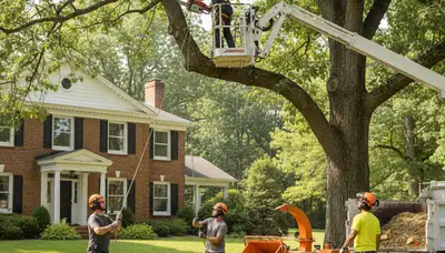 Bellevue, NE tree service crew provides professional tree care and removal for local properties