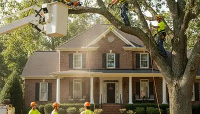 Tree service crew in Bellevue, NE providing professional tree care and removal services