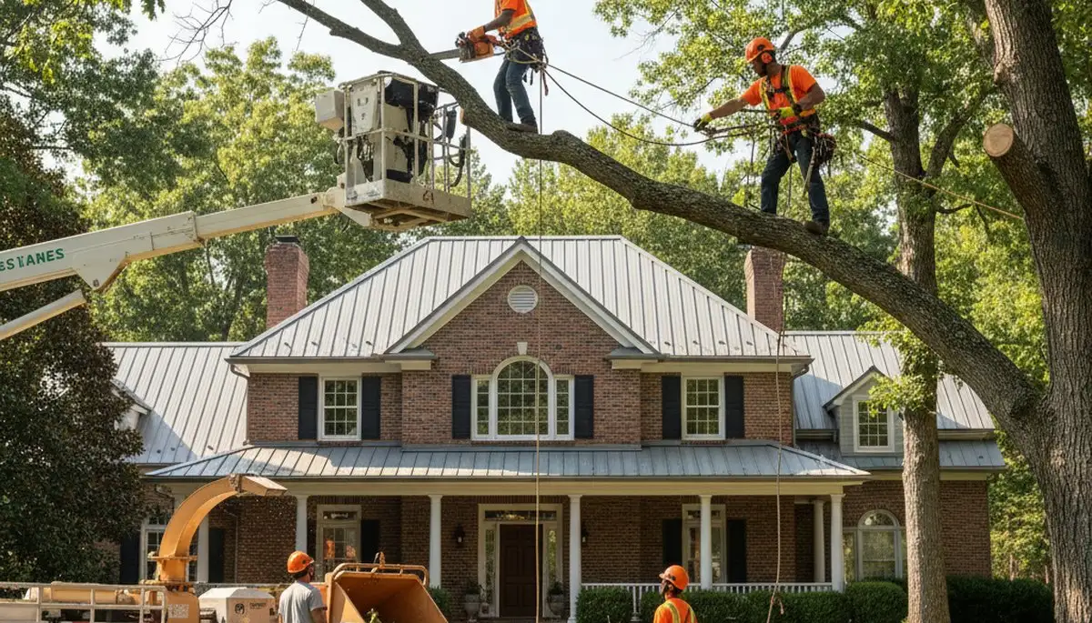 Tree service crew in Bellevue, NE providing professional tree trimming and removal services
