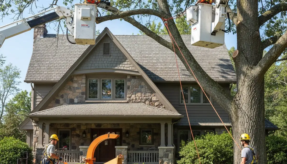 Bellevue, NE tree service crew providing professional tree trimming and removal services