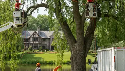 Tree service crew in Bellevue, NE providing professional tree care and removal services