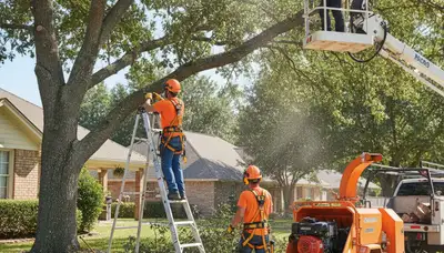 Bellevue, NE tree trimming crew shaping healthy trees for safer residential and commercial care